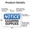 Signmission Cleaning Supplies, 14 in W x Rectangle, Aluminum OS-2PACK-NS-A-1014-L-10654 - alternate 2